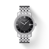 Buy Shop Tissot T Classic Bridgeport Black Dial Silver Steel Strap Watch For Men - T097.410.11.058.00 USA Online