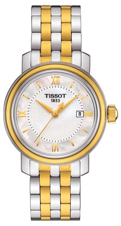 Buy Shop Tissot T Classic Bridgeport Lady White Mother of Pearl Dial Watch For Women - T097.010.22.118.00 USA Online