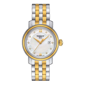Buy Shop Tissot T Classic Bridgeport Mother of Pearl Dial Two Tone Steel Strap Watch For Women - T097.010.22.116.00 USA Online