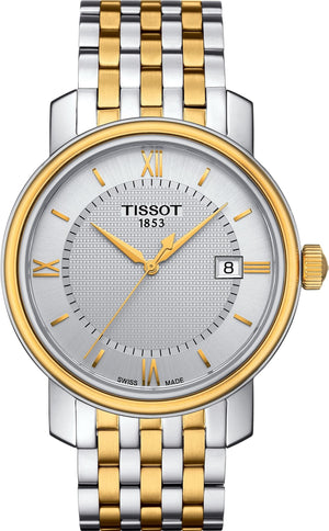 Buy Shop Tissot T Classic Bridgeport Quartz Silver Dial Two Tone Mesh Bracelet Watch For Men - T097.410.22.036.00 USA Online