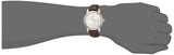 Buy Shop Tissot T Classic Bridgeport Silver Dial Brown Leather Strap Watch For Men - T097.410.16.038.00 USA Online