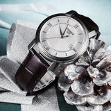 Buy Shop Tissot T Classic Bridgeport Silver Dial Brown Leather Strap Watch For Men - T097.410.16.038.00 USA Online