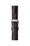 Buy Shop Tissot T Classic Bridgeport Silver Dial Brown Leather Strap Watch For Men - T097.410.16.038.00 USA Online