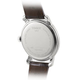 Buy Shop Tissot T Classic Bridgeport Silver Dial Brown Leather Strap Watch For Men - T097.410.16.038.00 USA Online