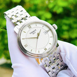 Buy Shop Tissot T Classic Bridgeport Silver Dial Silver Mesh Bracelet Watch For Men - T097.410.11.038.00 USA Online