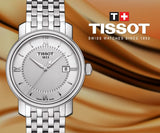 Buy Shop Tissot T Classic Bridgeport Silver Dial Silver Mesh Bracelet Watch For Men - T097.410.11.038.00 USA Online