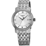 Buy Shop Tissot T Classic Bridgeport Silver Dial Silver Mesh Bracelet Watch For Men - T097.410.11.038.00 USA Online