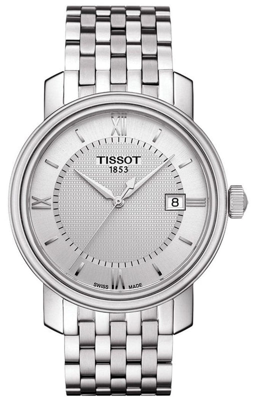 Buy Shop Tissot T Classic Bridgeport Silver Dial Silver Mesh Bracelet Watch For Men - T097.410.11.038.00 USA Online