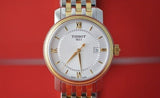 Buy Shop Tissot T Classic Bridgeport Silver Dial Two Tone Mesh Bracelet Watch For Men - T097.410.22.038.00 USA Online