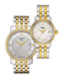 Buy Shop Tissot T Classic Bridgeport Silver Dial Two Tone Mesh Bracelet Watch For Men - T097.410.22.038.00 USA Online