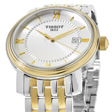 Buy Shop Tissot T Classic Bridgeport Silver Dial Two Tone Mesh Bracelet Watch For Men - T097.410.22.038.00 USA Online