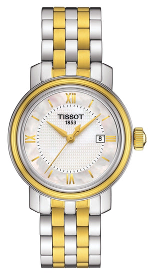 Buy Shop Tissot T Classic Bridgeport Silver Dial Two Tone Mesh Bracelet Watch For Men - T097.410.22.038.00 USA Online