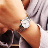 Buy Shop Tissot T Classic Carson Automatic White Dial Silver Steel Strap Watch For Women - T085.207.11.011.00 USA Online