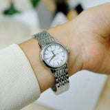 Buy Shop Tissot T Classic Carson Automatic White Dial Silver Steel Strap Watch For Women - T085.207.11.011.00 USA Online