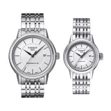 Buy Shop Tissot T Classic Carson Automatic White Dial Silver Steel Strap Watch For Women - T085.207.11.011.00 USA Online