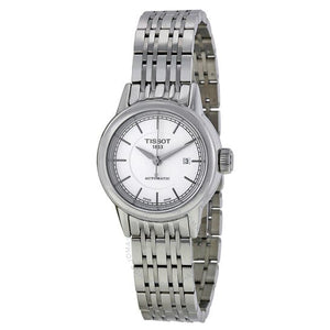 Buy Shop Tissot T Classic Carson Automatic White Dial Silver Steel Strap Watch For Women - T085.207.11.011.00 USA Online
