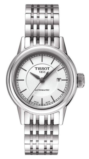 Buy Shop Tissot T Classic Carson Automatic White Dial Silver Steel Strap Watch For Women - T085.207.11.011.00 USA Online