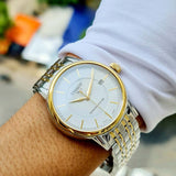 Buy Shop Tissot T Classic Carson Automatic White Dial Two Tone Steel Strap Watch for Men - T085.407.22.011.00 USA Online