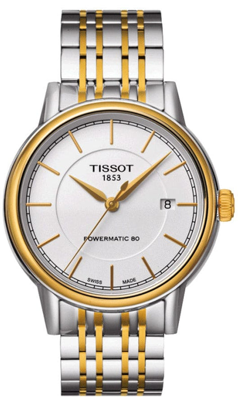 Buy Shop Tissot T Classic Carson Automatic White Dial Two Tone Steel Strap Watch for Men - T085.407.22.011.00 USA Online