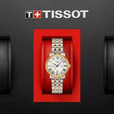 Buy Shop Tissot T Classic Carson Lady Premium Silver Dial Two Tone Steel Strap Watch For Women - T122.210.22.033.00 USA Online
