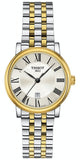 Buy Shop Tissot T Classic Carson Lady Premium Silver Dial Two Tone Steel Strap Watch For Women - T122.210.22.033.00 USA Online