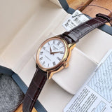 Buy Shop Tissot T Classic Carson Powermatic 80 White Dial Brown Leather Strap Watch for Men - T085.407.36.013.00 USA Online