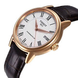 Buy Shop Tissot T Classic Carson Powermatic 80 White Dial Brown Leather Strap Watch for Men - T085.407.36.013.00 USA Online