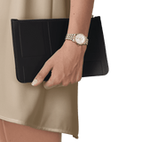 Buy Shop Tissot T Classic Carson Premium 30 White Dial Two Tone Steel Strap Watch for Women - T122.207.22.031.01 USA Online