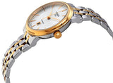 Buy Shop Tissot T Classic Carson Premium 30 White Dial Two Tone Steel Strap Watch for Women - T122.207.22.031.01 USA Online