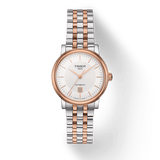 Buy Shop Tissot T Classic Carson Premium 30 White Dial Two Tone Steel Strap Watch for Women - T122.207.22.031.01 USA Online