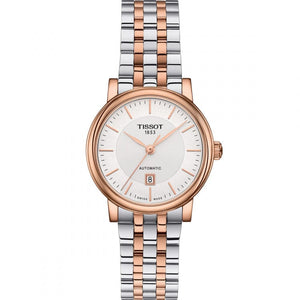 Buy Shop Tissot T Classic Carson Premium 30 White Dial Two Tone Steel Strap Watch for Women - T122.207.22.031.01 USA Online