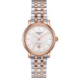 Buy Shop Tissot T Classic Carson Premium 30 White Dial Two Tone Steel Strap Watch for Women - T122.207.22.031.01 USA Online