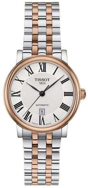 Buy Shop Tissot T Classic Carson Premium 30 White Dial Two Tone Steel Strap Watch for Women - T122.207.22.033.00 USA Online