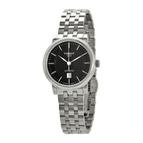 Buy Shop Tissot T Classic Carson Premium Automatic Lady Black Dial Silver Steel Strap Watch for Women - T122.207.11.051.00 USA Online
