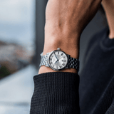 Buy Shop Tissot T Classic Carson Premium Automatic Lady Silver Dial Silver Steel Strap Watch for Women - T122.207.11.033.00 USA Online