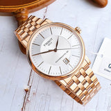 Buy Shop Tissot T Classic Carson Premium Automatic White Dial Rose Gold Steel Strap Watch for Men - T122.407.33.031.00 USA Online