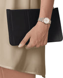 Buy Shop Tissot T Classic Carson Premium Diamonds White Dial Two Tone Steel Strap Watch for Women - T122.207.22.036.00 USA Online