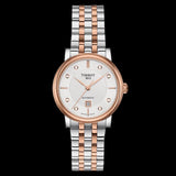 Buy Shop Tissot T Classic Carson Premium Diamonds White Dial Two Tone Steel Strap Watch for Women - T122.207.22.036.00 USA Online