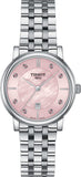 Buy Shop Tissot T Classic Carson Premium Lady Mother of Pearl Pink Dial Silver Steel Strap Watch For Women - T122.210.11.159.00 USA Online