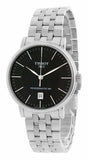 Buy Shop Tissot T Classic Carson Premium Powermatic 80 Black Dial Silver Steel Strap Watch For Men - T122.407.11.051.00 USA Online