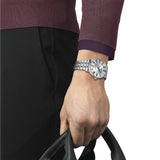 Buy Shop Tissot T Classic Carson Premium Powermatic 80 Silver Dial Silver Steel Strap Watch For Men - T122.407.11.033.00 USA Online