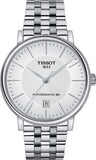 Buy Shop Tissot T Classic Carson Premium Powermatic 80 White Dial Silver Steel Strap Watch For Men - T122.407.11.031.00 USA Online
