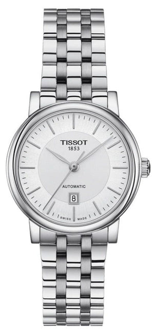 Buy Shop Tissot T Classic Carson Premium Silver Dial Silver Steel Strap Watch for Women - T122.207.11.031.00 USA Online