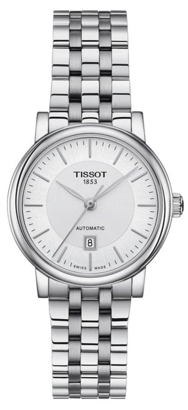 Buy Shop Tissot T Classic Carson Premium Silver Dial Silver Steel Strap Watch for Women - T122.207.11.031.00 USA Online