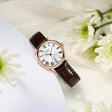 Buy Shop Tissot T Classic Carson Premium White Dial Brown Leather Strap Watch for Women - T122.207.36.033.00 USA Online