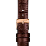 Buy Shop Tissot T Classic Carson Premium White Dial Brown Leather Strap Watch for Women - T122.207.36.033.00 USA Online