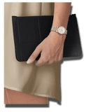 Buy Shop Tissot T Classic Carson Premium White Dial Two Tone Steel Strap Watch for Women - T122.207.22.031.00 USA Online