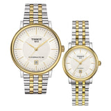 Buy Shop Tissot T Classic Carson Premium White Dial Two Tone Steel Strap Watch for Women - T122.207.22.031.00 USA Online