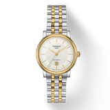 Buy Shop Tissot T Classic Carson Premium White Dial Two Tone Steel Strap Watch for Women - T122.207.22.031.00 USA Online