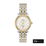 Buy Shop Tissot T Classic Carson Premium White Dial Two Tone Steel Strap Watch for Women - T122.207.22.031.00 USA Online